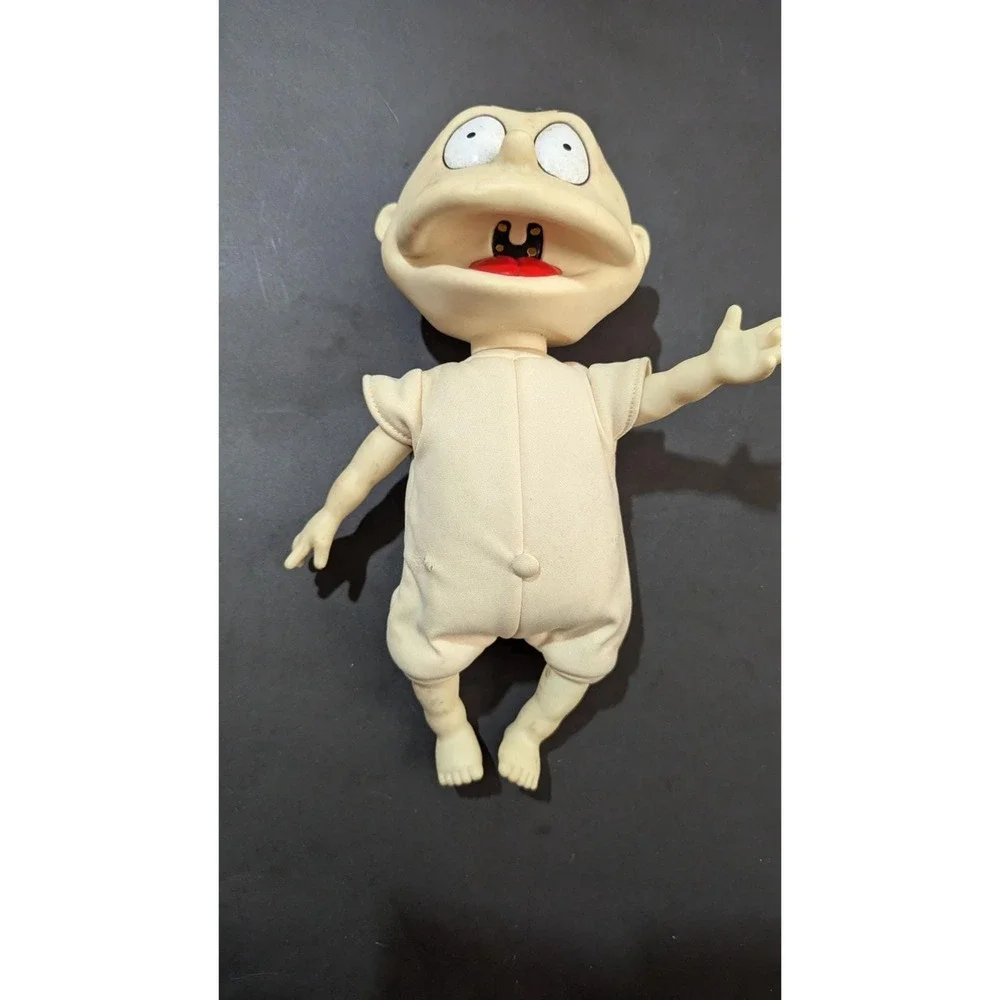 Vintage 1997 Mattel Tommy Pickles Rugrats Doll baby‎ makes sound  11